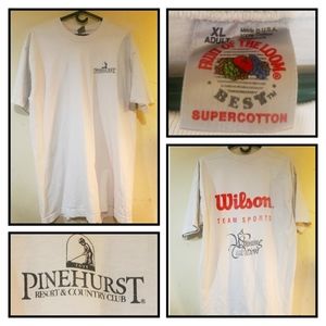 Vintage late 90s pinehurst country club t-shirt hosted 3 pga championships.